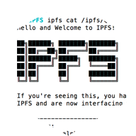 Screenshot of IPFS command-line interface